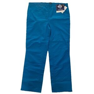 Columbia Sand Creek Pant Vintage Ultrex Womens Medium Blue Made in USA Retro 80s